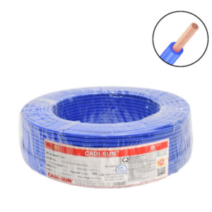 Dây điện 1 lõi Cadisun VCSF-1×0.5mm2–300V, 500V (Xanh)