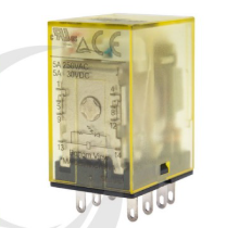 Rơ le trung gian IDEC RN2S-NL-A230 220VAC 8 chân dẹt 5A