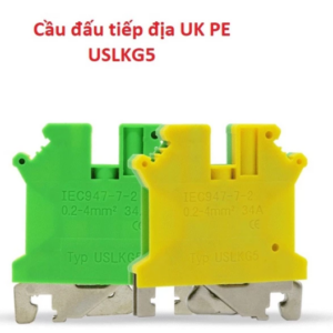 Cầu đấu USLKG 5 ( 4 mm² rộng 6.2mm màu vàng-xanh)